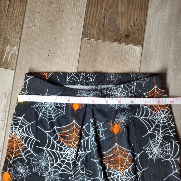Just One Women's Halloween Leggings Black Orange Spiderwebs Size Small/Medium - Picture 6 of 15